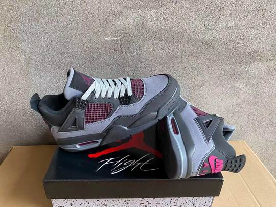 Air Jordan 4 Grey Purple Men's Women's Basketball Shoes AJ4-49